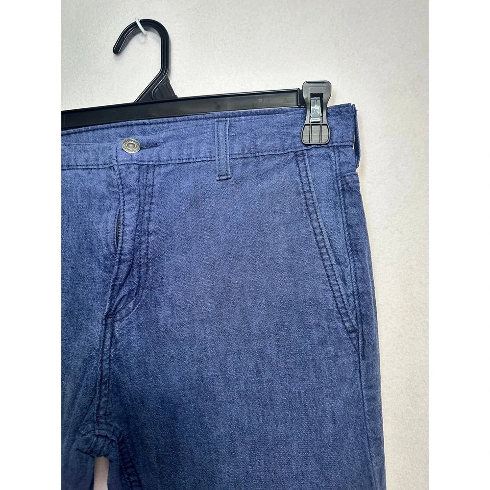 Levis Mens Slim Fit‎ Blue Textured Trousers Pants 31x32 511 Style Zip Fly